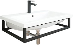 Sanflor Консоль под раковину Тайлер 70 черная